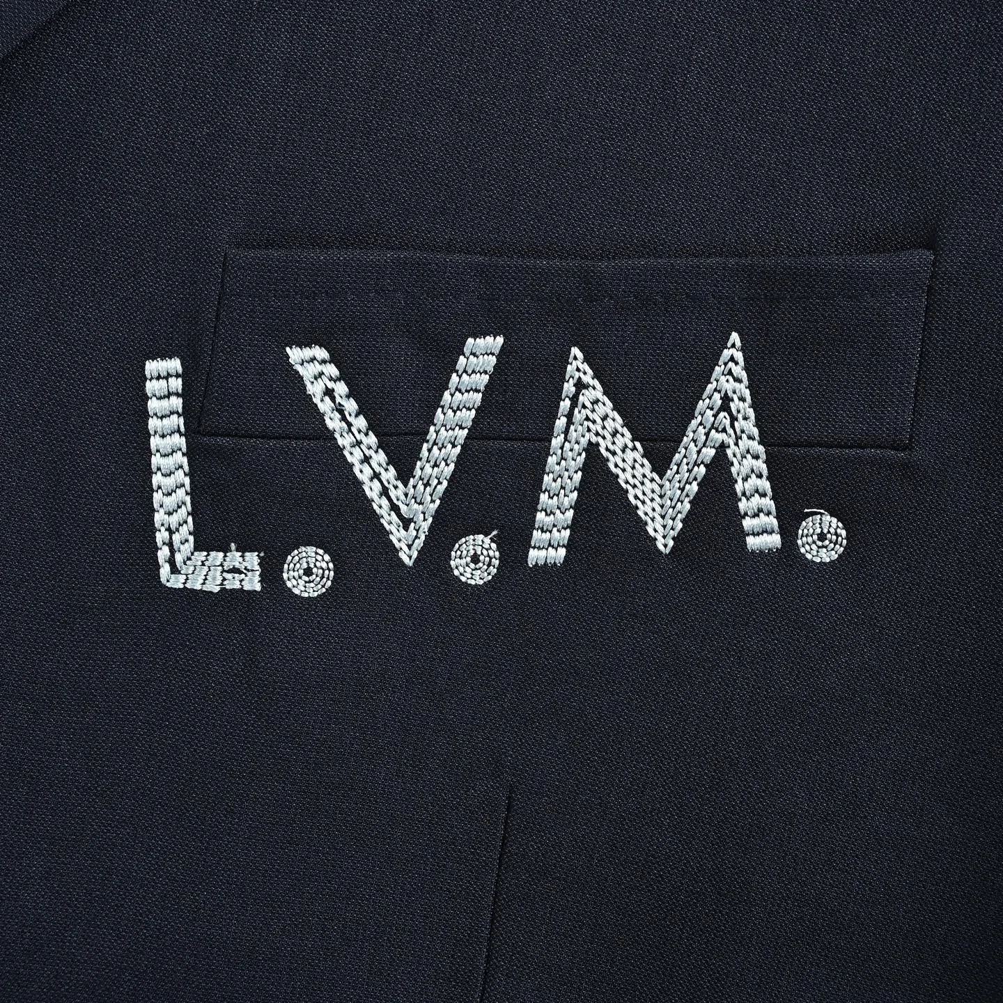 Louis Vuitton Pocket Embroidered Single Breasted Suit Jacket
